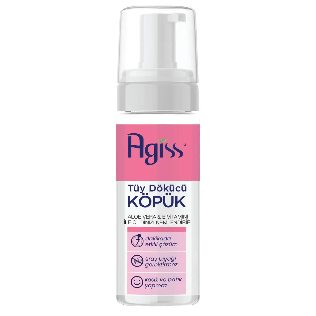 Agiss Tüy Dökücü Köpük Tüm Ciltler İçin 150 Ml Delist