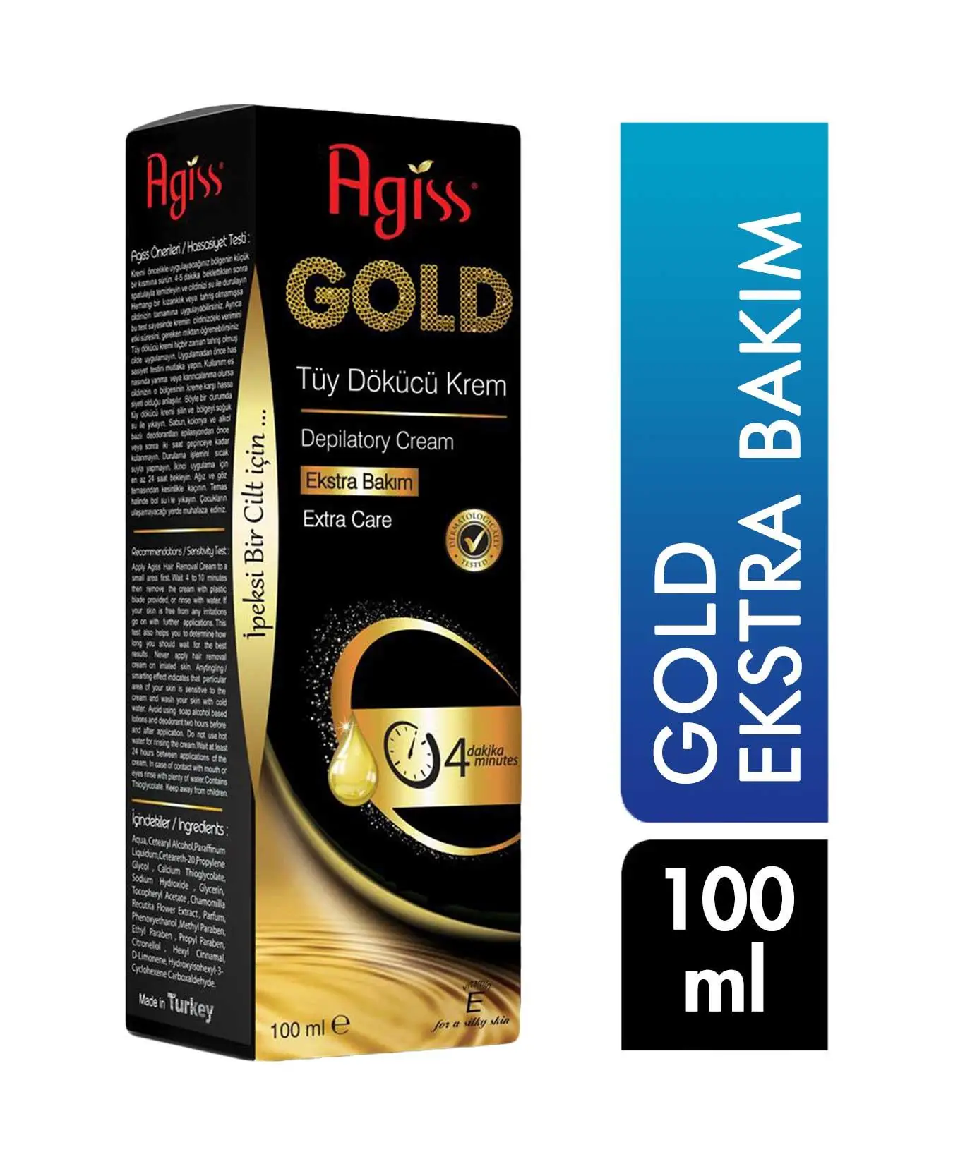Agiss Tüy Dökücü Krem Gold Tüm Ciltler İçin 100 Ml
