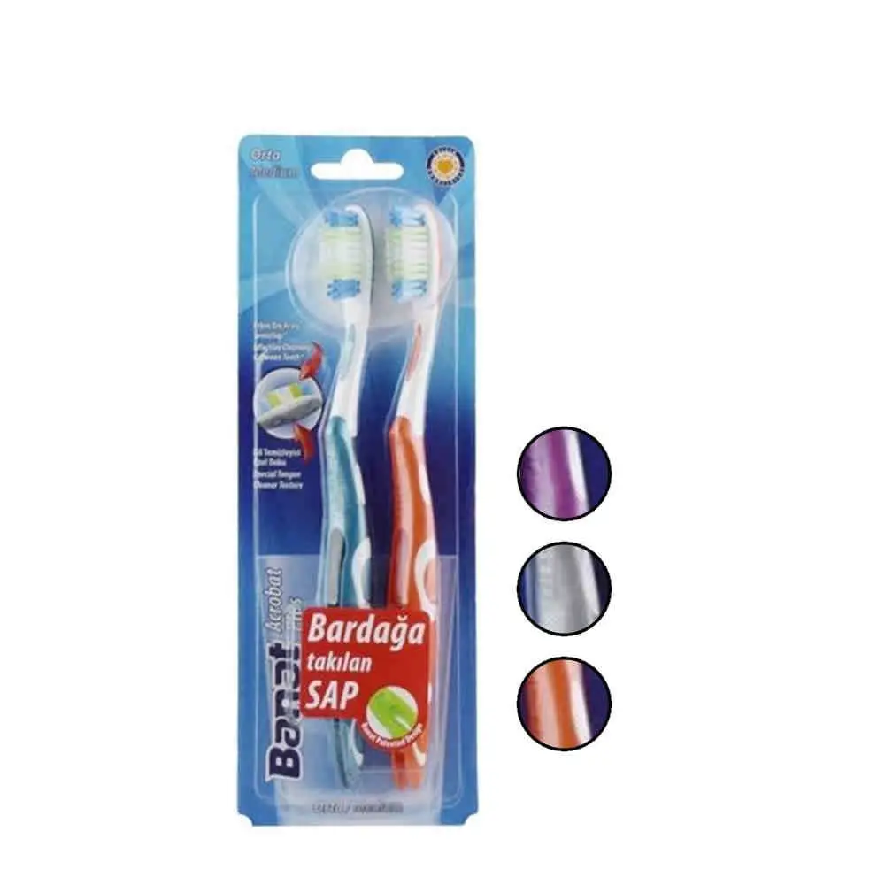 Banat Acrobat Plus 1+1 Diş Fırçası Orta