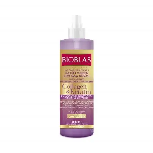 Bıoblas Sıvı Saç Kremi Collagen Keratin 200 Ml