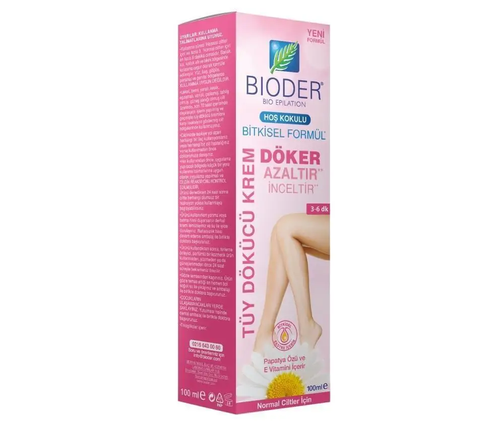 Bioder Tüy Dökücü Azaltıcı Krem 100 Ml