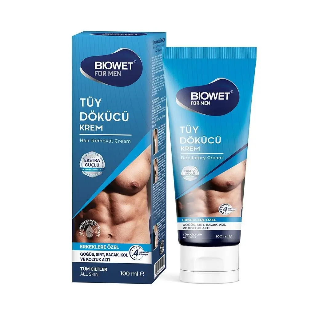 Bıowet Tüy Dökücü Krem Erkeklere Özel Tüm Ciltler 100 Ml