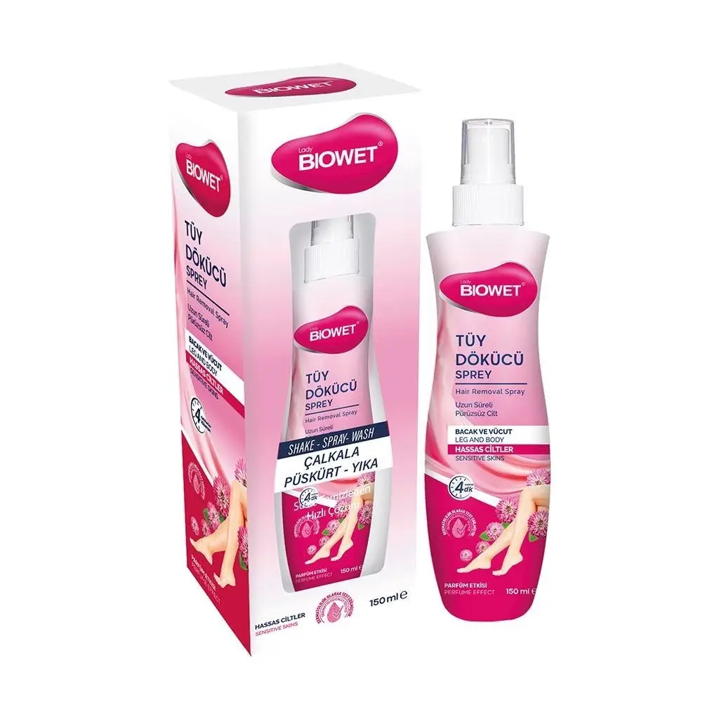 Bıowet Tüy Dökücü Sprey Krem Hassas Ciltler 150 Ml