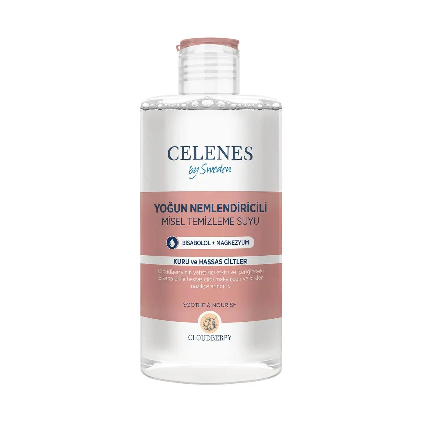 Celenes Cloudberry Misel Temizleme Suyu Kuru Hassas Ciltler 400 Ml