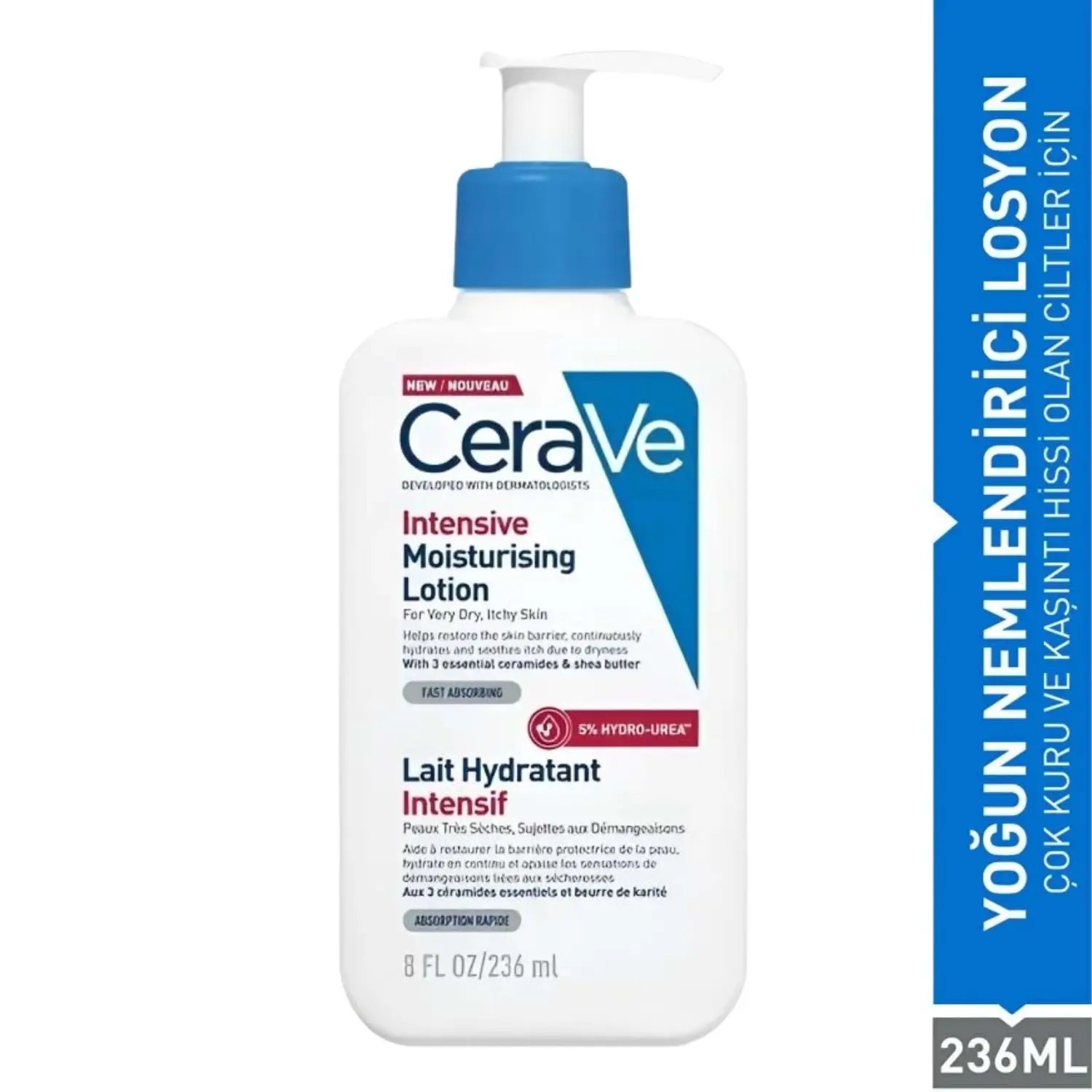 Cerave Nemlendiren Temizleyici İntensive Normalden Kuruya Dönük Cilt 236 Ml