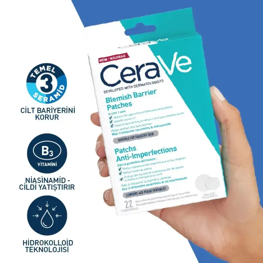 Cerave Sivilce Karşıtı Bant Akneye Eğilim Gösteren Ciltler İçin