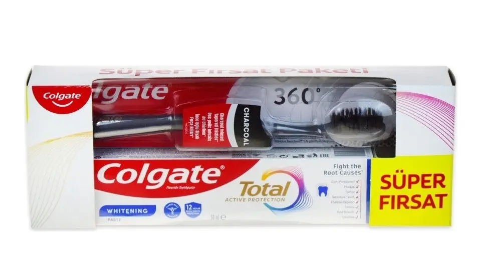 Colgate Total Wahıtenıng Beyazlık Macun 50 Ml+ Diş Fırçalı Set