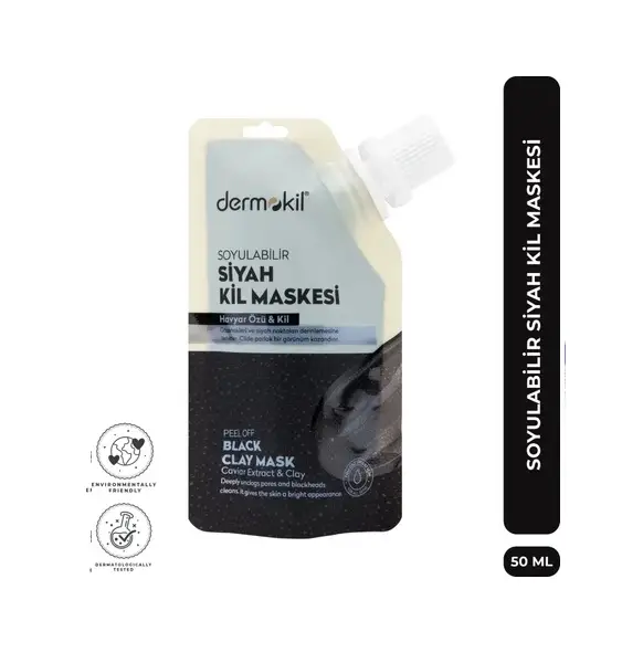 Dermokil Soyulabili Paket Maske Siyah Kil 50 Ml