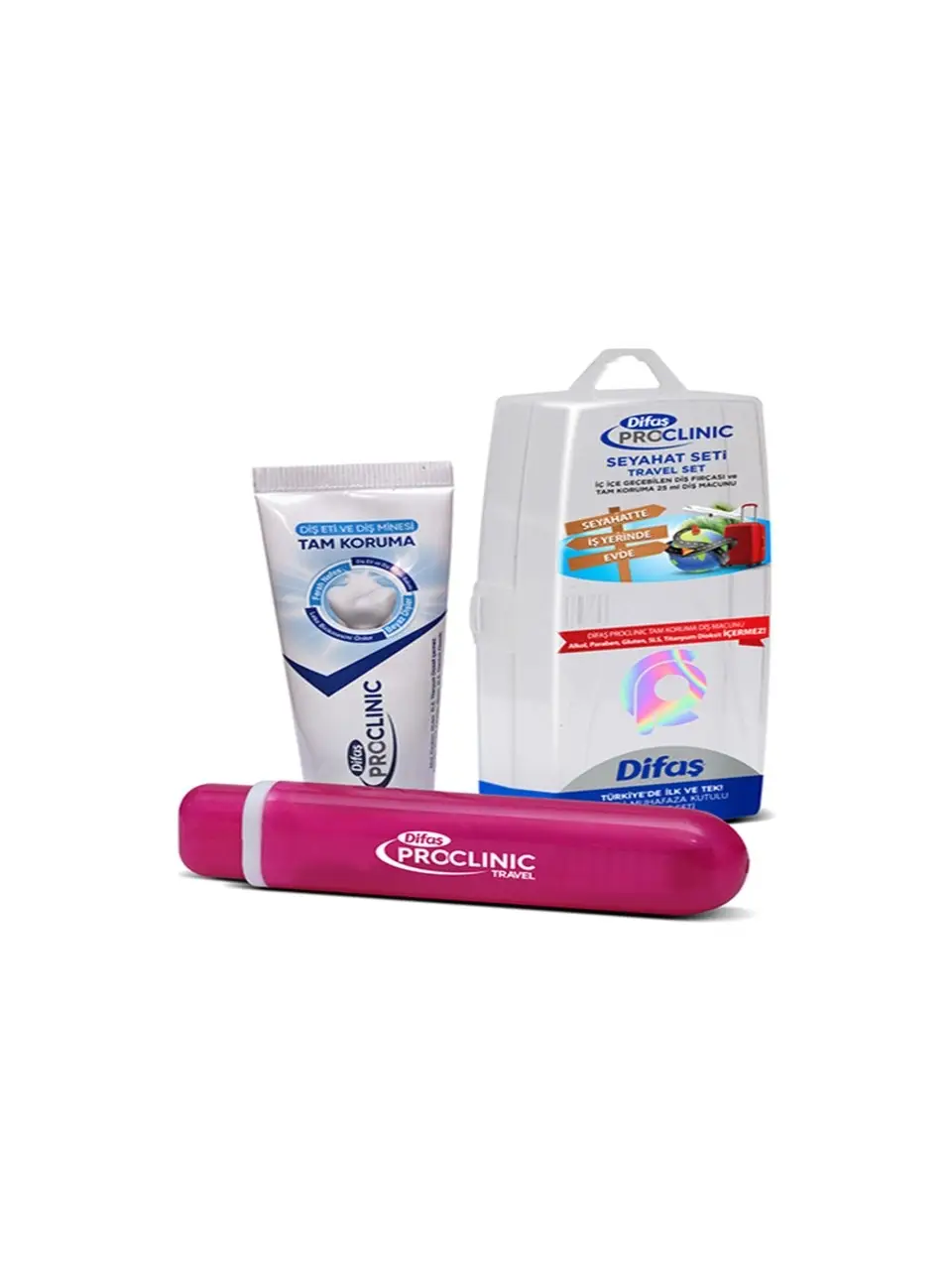 Difaş Seyehat Fırça+ Macun Set