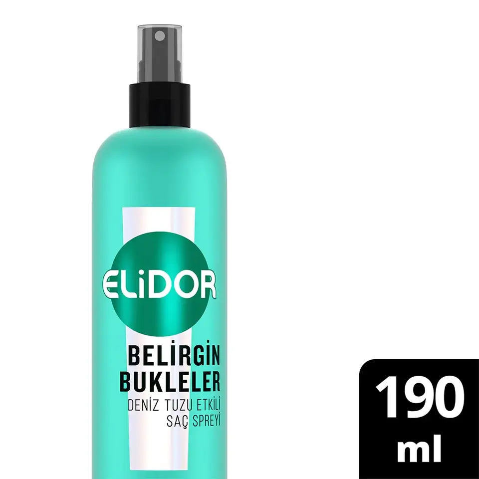 Elidor Belirgin Bukleler Deniz Tuzu Etkili Saç Spreyi 190 Ml