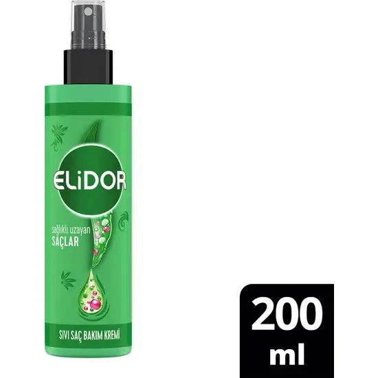 Elidor Sıvı Saç Kremi Sağlıklı Uzayan Saçlar 200 Ml Yeni Ambalaj