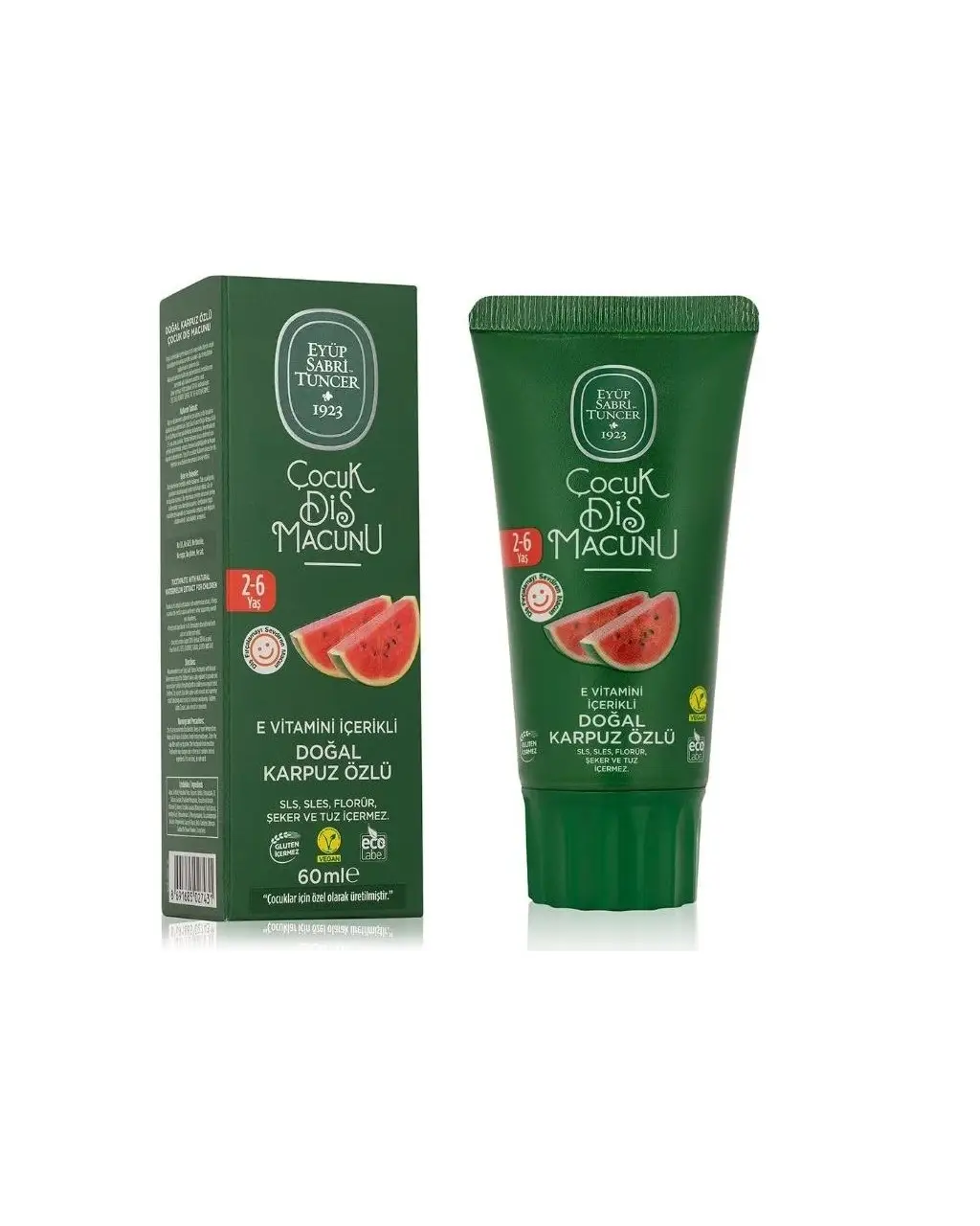 Eyüp Sabri Tuncer Doğal Çocuk Karpuz Özlü Diş Macunu 60 Ml