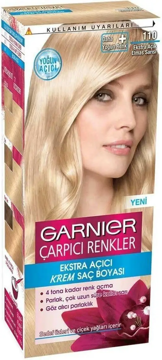 Garnıer Çarpıcı Renkler Saç Boyası 110 Ekstra Açık Elmas Sarısı