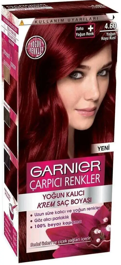 Garnıer Çarpıcı Renkler Saç Boyası 4.60 Yoğun Koyu Kızıl