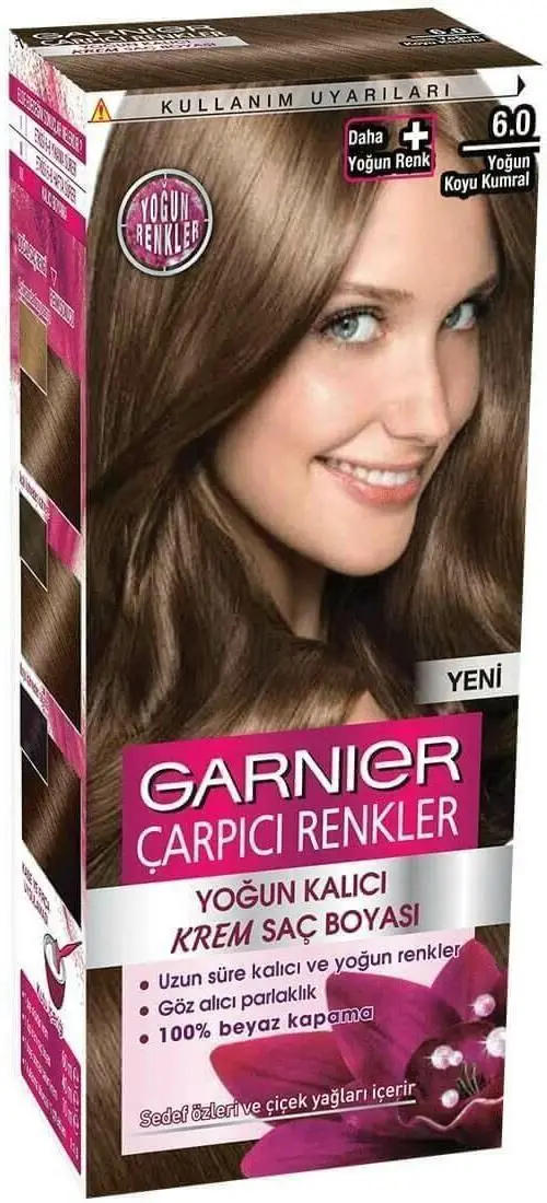 Garnıer Çarpıcı Renkler Saç Boyası 6.0 Yoğun Koyu Kumral