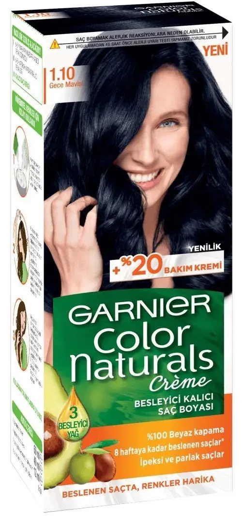 Garnıer Color Naturals Saç Boyası 1.10 Gece Mavisi