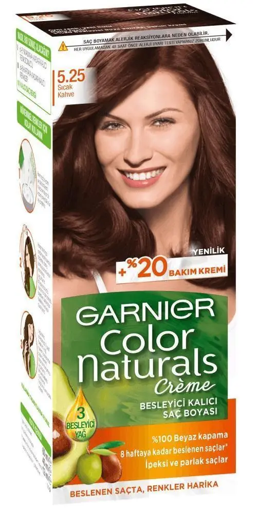 Garnıer Color Naturals Saç Boyası 5.25 Sıcak Çikolata Kahve