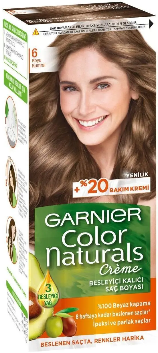 Garnıer Color Naturals Saç Boyası 6 Koyu Kumral
