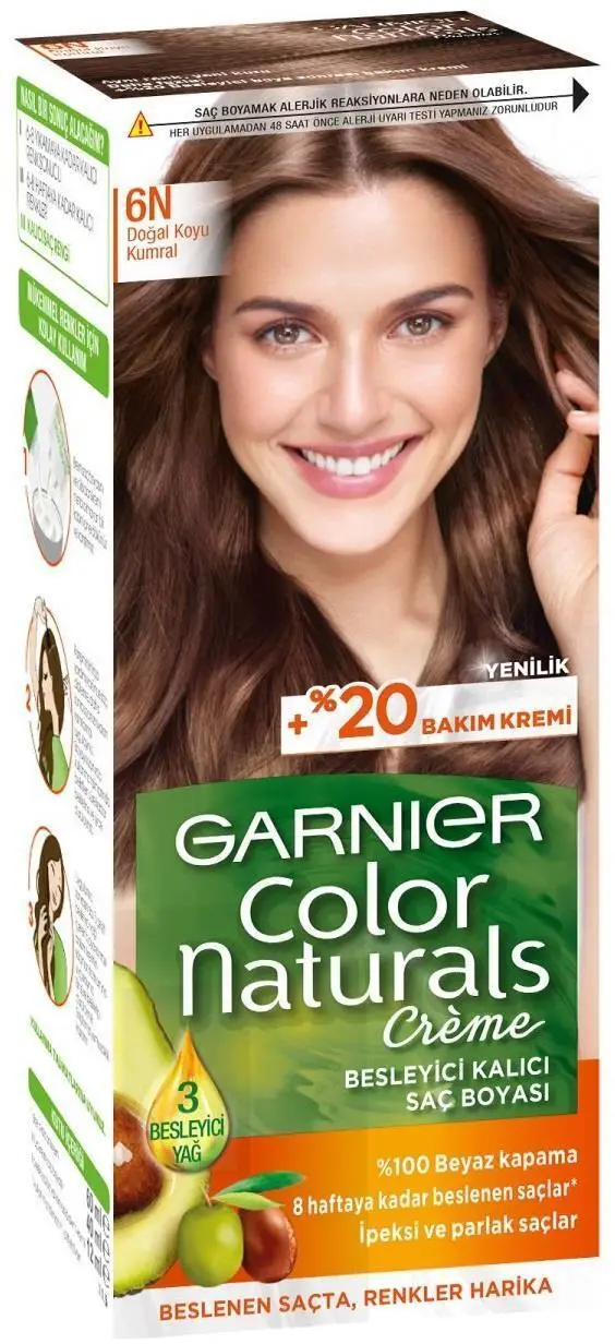 Garnıer Color Naturals Saç Boyası 6n Doğal Koyu Kumral