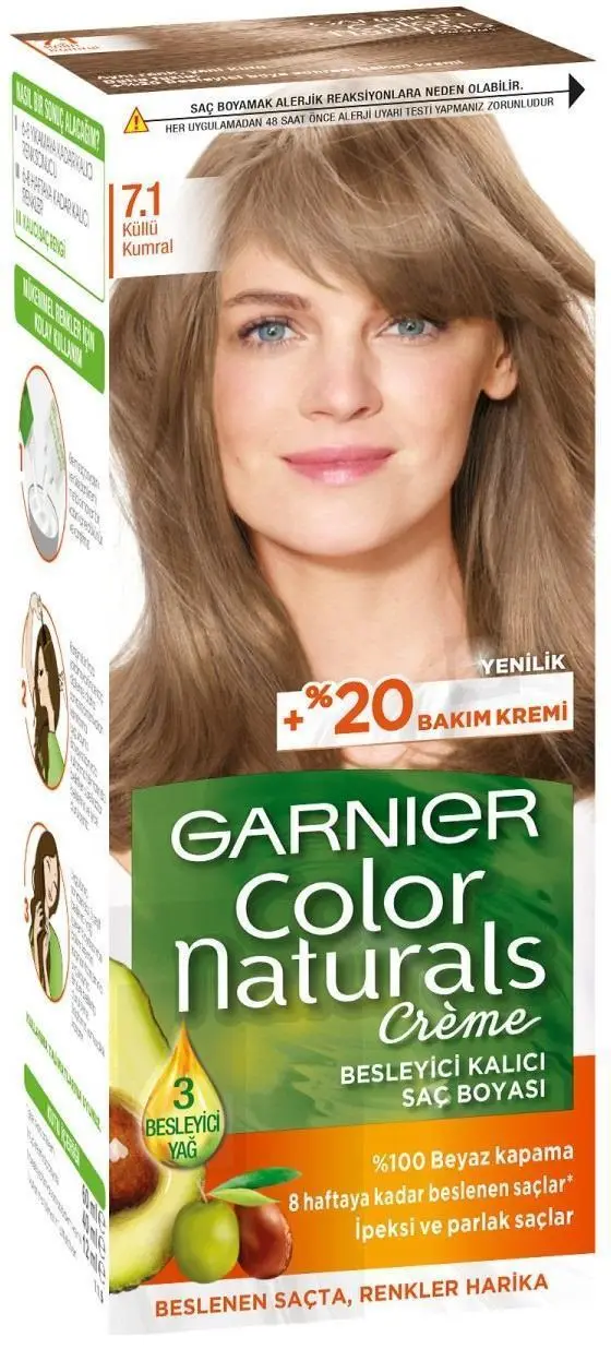 Garnıer Color Naturals Saç Boyası 7.1 Küllü Kumral