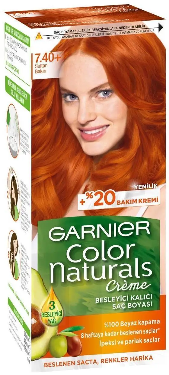 Garnıer Color Naturals Saç Boyası 7.40 Sultan Bakırı Delist