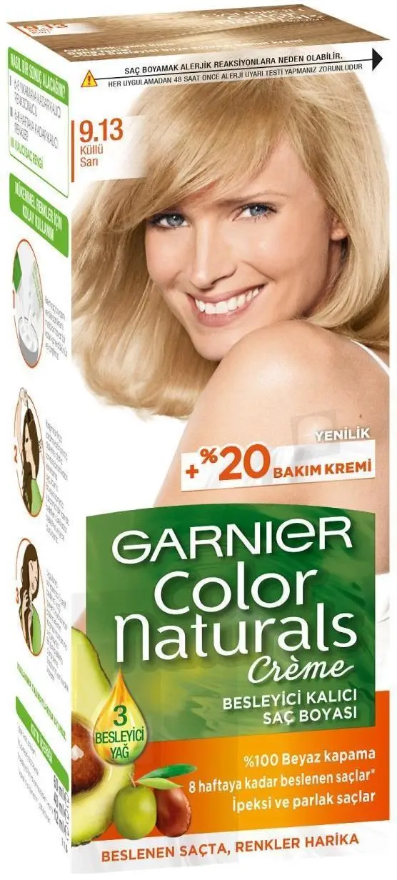 Garnıer Color Naturals Saç Boyası 9.13 Küllü Sarı