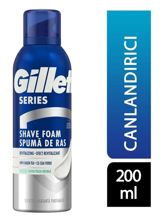 Gillette Traş Köpüğü Serıes Canlandırıcı Hassas Ciltler 200 Ml