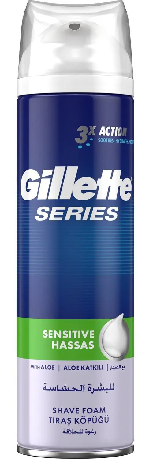 Gillette Traş Köpüğü Serıes Hassas Ciltler 200 Ml