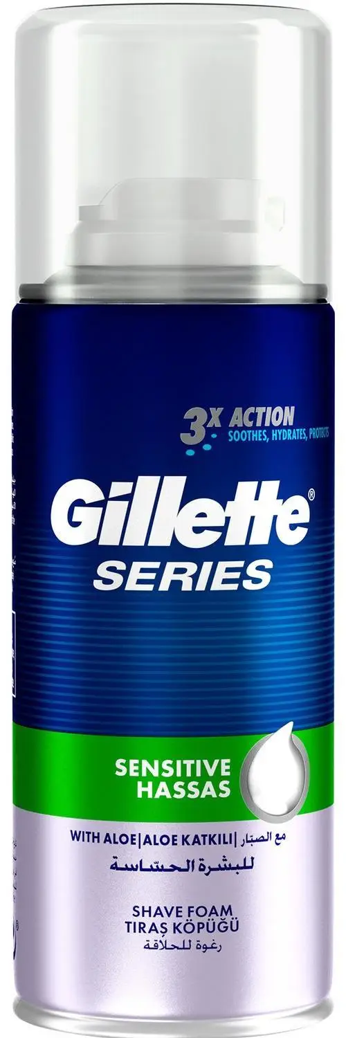 Gillette Traş Köpüğü Serıes Sensıtıve Hassas Ciltler 75 Ml