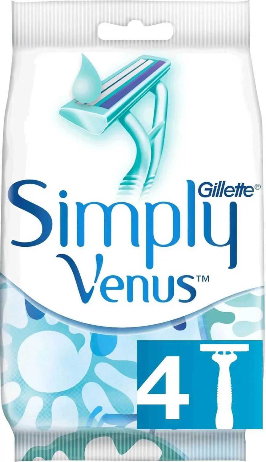 Gillette Venus 2 Simply Kullan At Kadın Traş Bıçağı 4 Lü