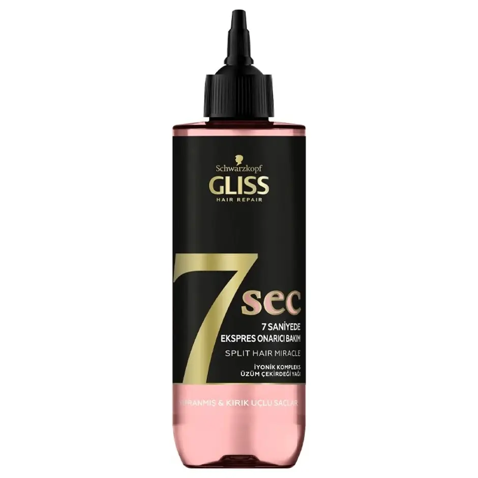 Glıss 7 Sec 7 Saniyede Expres Onarıcı Bakım Kürü Kırık Uçlu Saçlar 200 Ml
