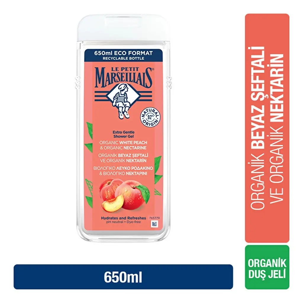 Le Petıt Marseıllaıs Duş Jeli Bayaz Şeftali Ve Nektarin 650 Ml