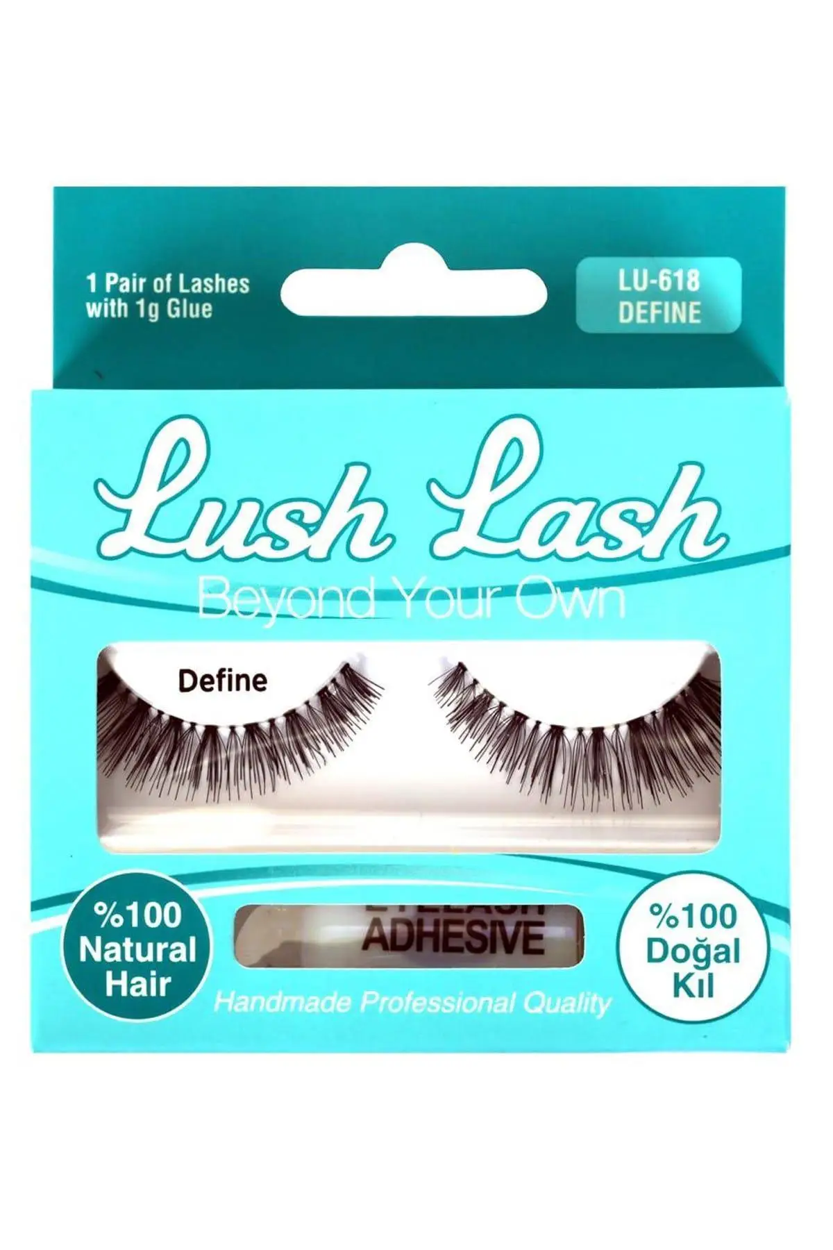 Lush Lash %100 Doğal Kıl Defıne Takma Kirpik Lu-618*