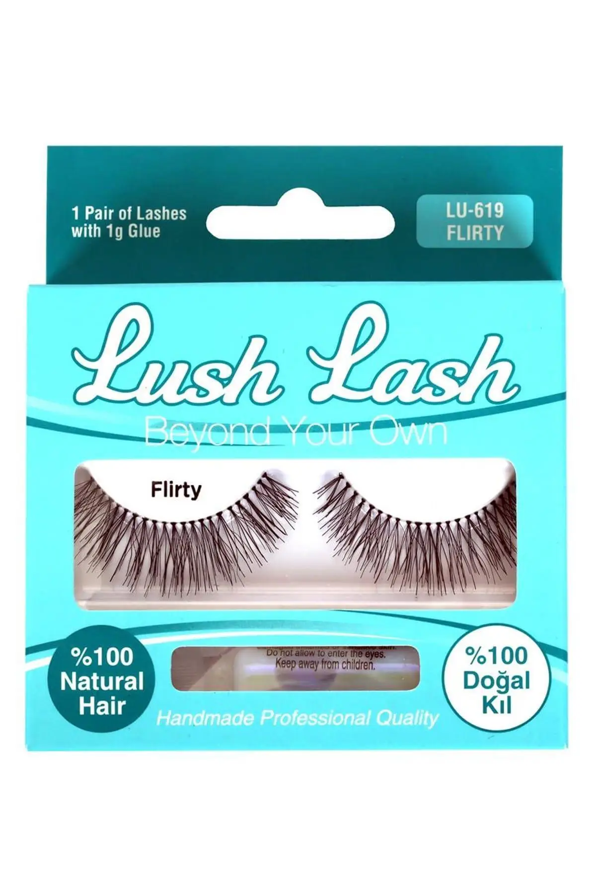 Lush Lash %100 Doğal Kıl Flırty Takma Kirpik Lu-619