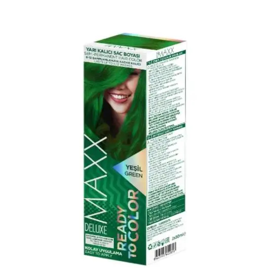 Maxx Deluxe Yarı Kalıcı Mix Boya Yeşil