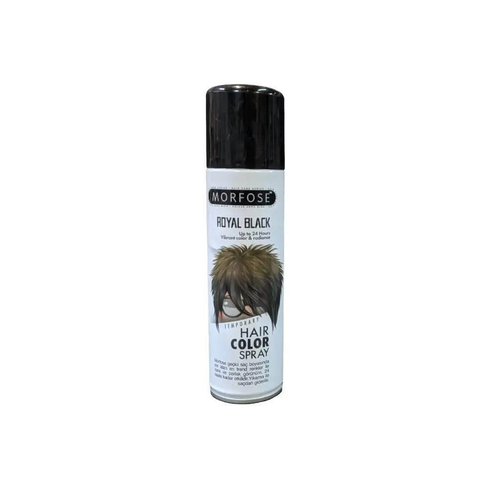 Morfose Renkli Sprey Siyah 150 Ml