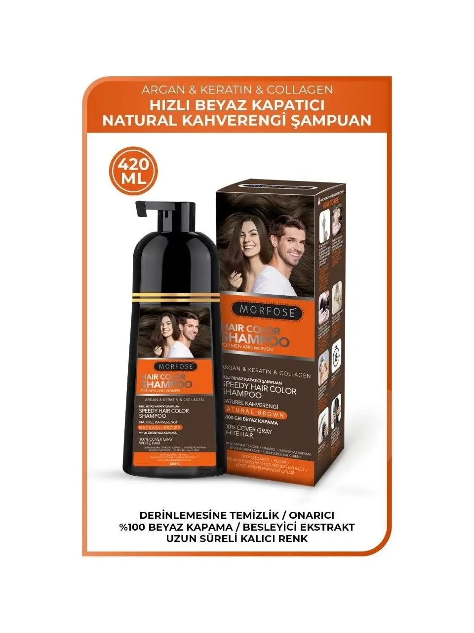 Morfose Şampuan Amonyaksız Kahverengi 420 Ml