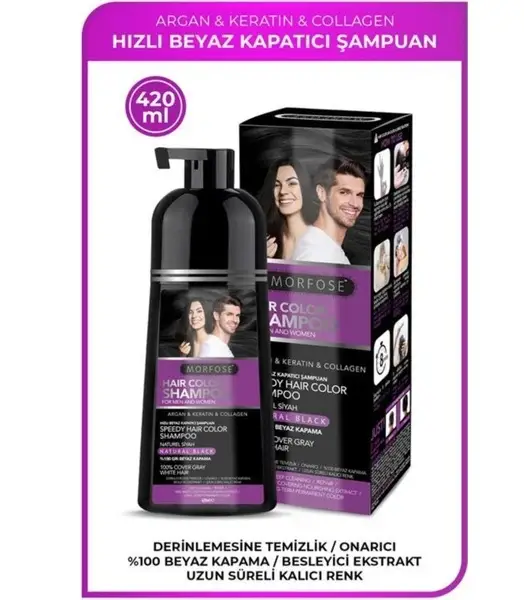 Morfose Şampuan Amonyaksız Siyah 420 Ml