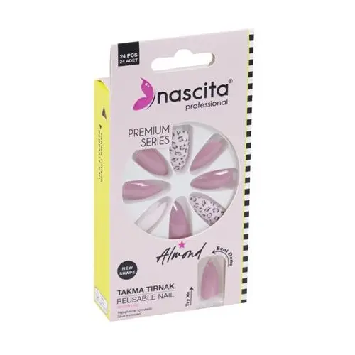Nascita 24 Lü Renkli Tırnak Almond NASNAIL00149