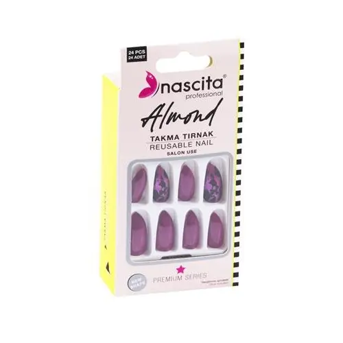 Nascita 24 Lü Renkli Tırnak Almond NASNAIL00150