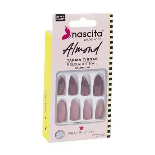 Nascita 24 Lü Renkli Tırnak Almond NASNAIL00151