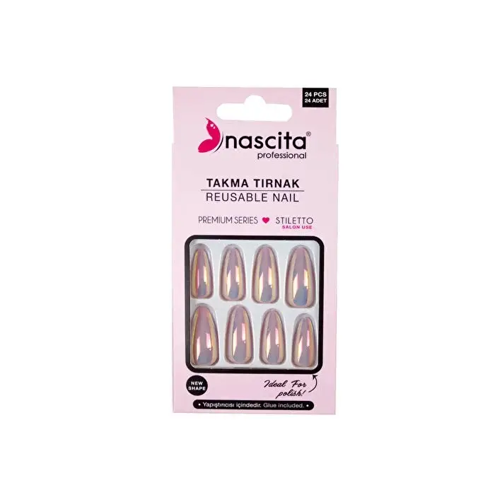 Nascita 24 Lü Takma Tırnak Hologram NASNAIL00198