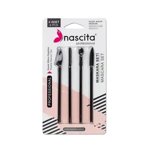 Nascita 4 Lü Silikon Tasarim Maskara Ve Kaş Şekillendirici NASFACESET17