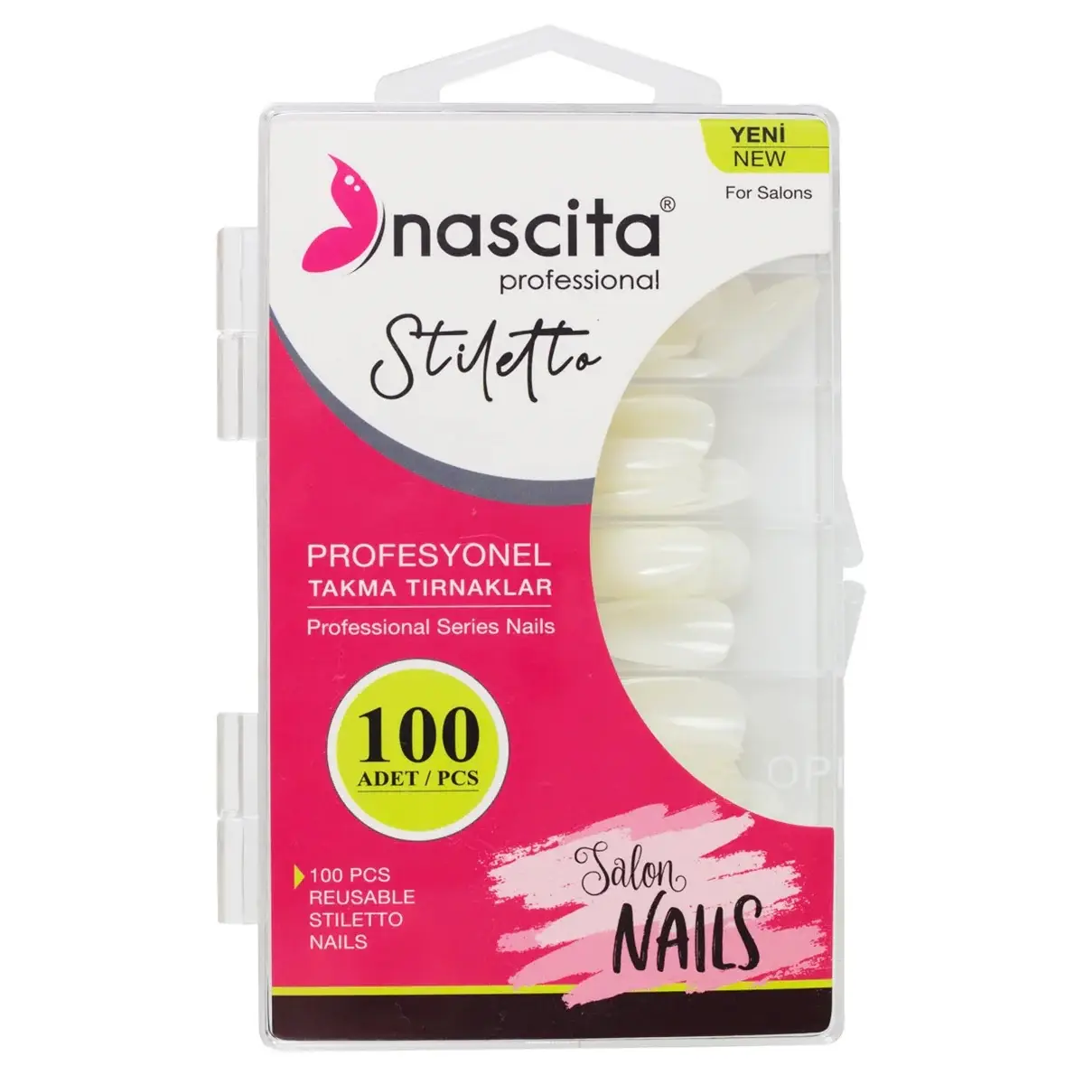 Nascita Takma Tırnak 100 Lü Stiletto Nasnaıl00164