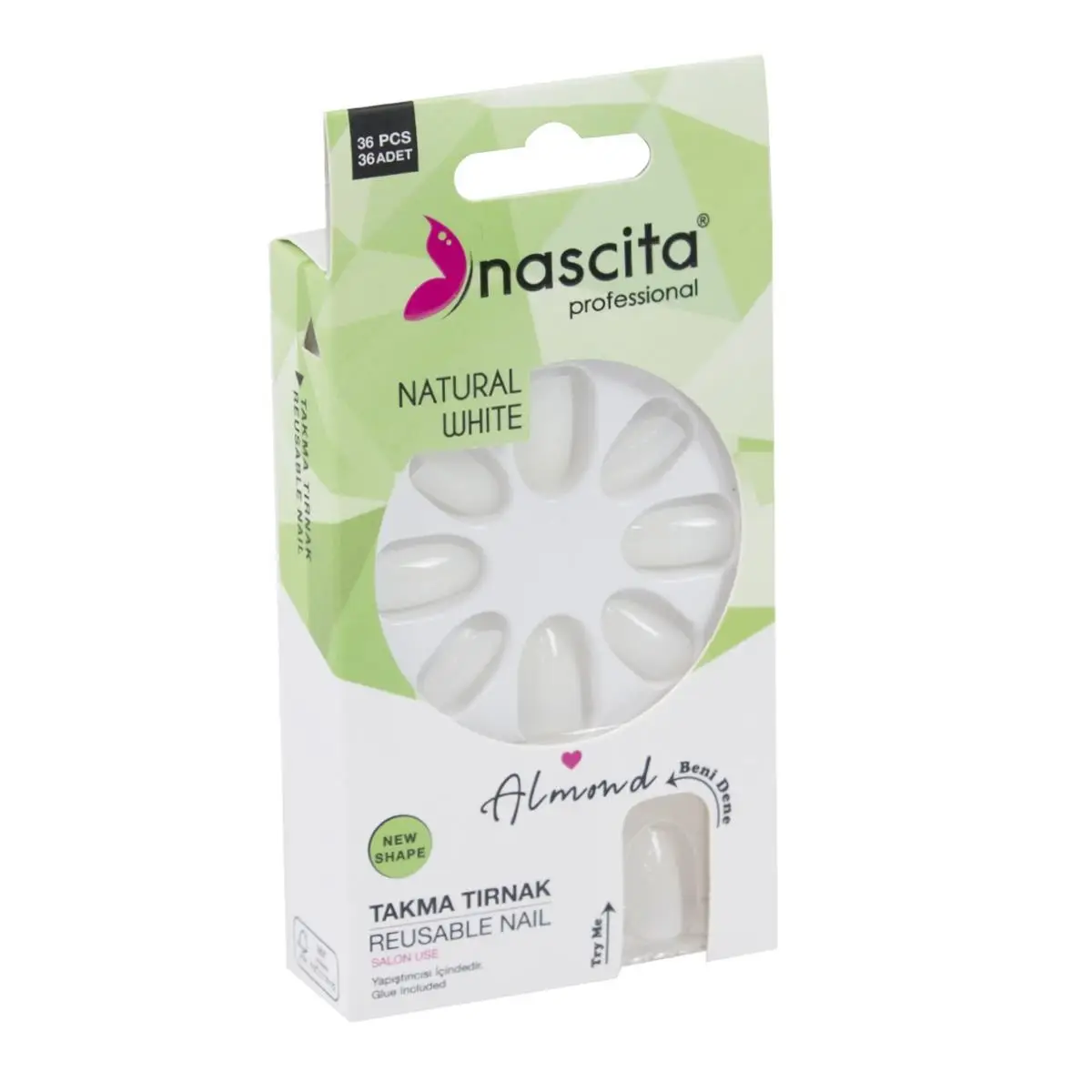 Nascita Takma Tırnak 36 Lı Almond Nasnaıl00138