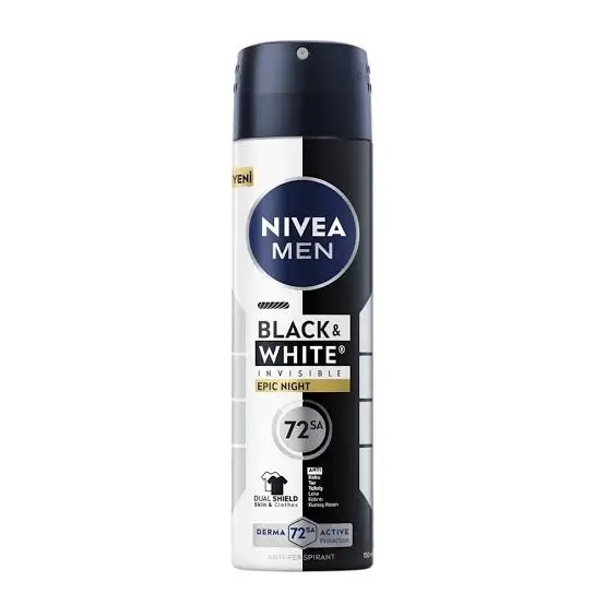 Nıvea Men Deodorant Invısıble Black Whıte Epic Nıght Erkek Sprey 150 Ml
