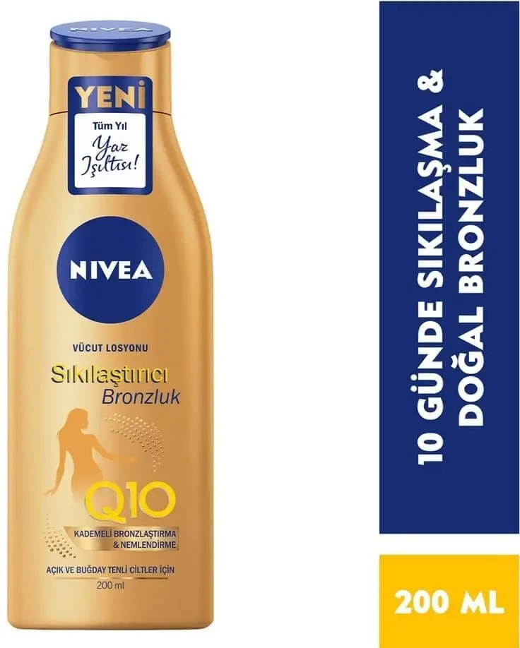 Nıvea Vücut Losyonu Q10 Sıkılaştırıcı Bronzluk 200 Ml