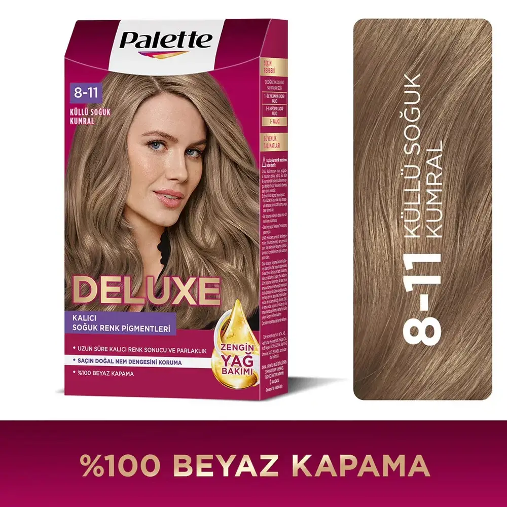 Palette Deluxe Saç Boyası 8-11 Küllü Soğuk Kumral