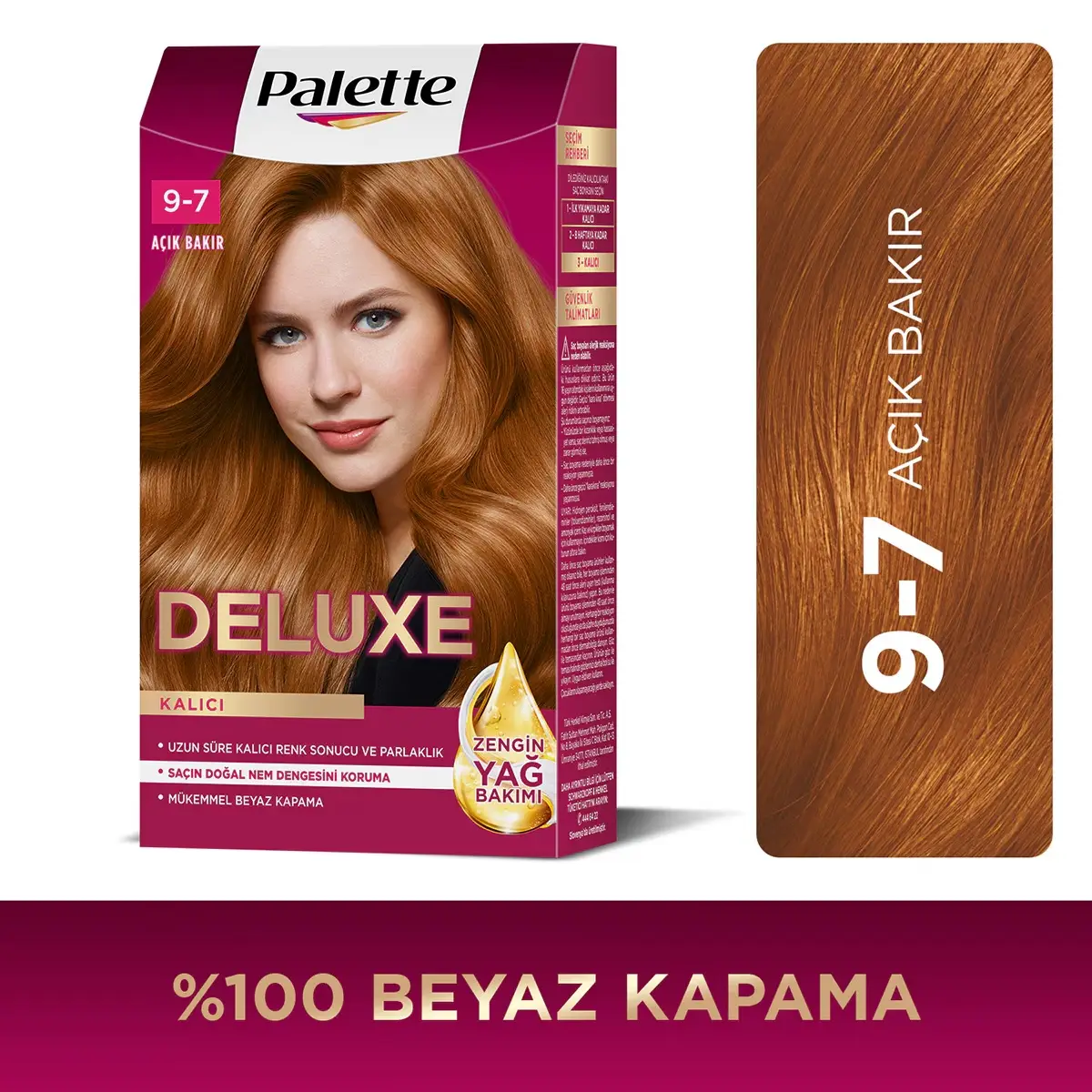 Palette Deluxe Saç Boyası 9-7 Açık Bakır