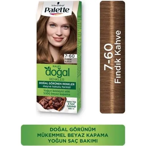 Palette Natural Doğal Renkler Saç Boyası 7-60 Fındık Kahve